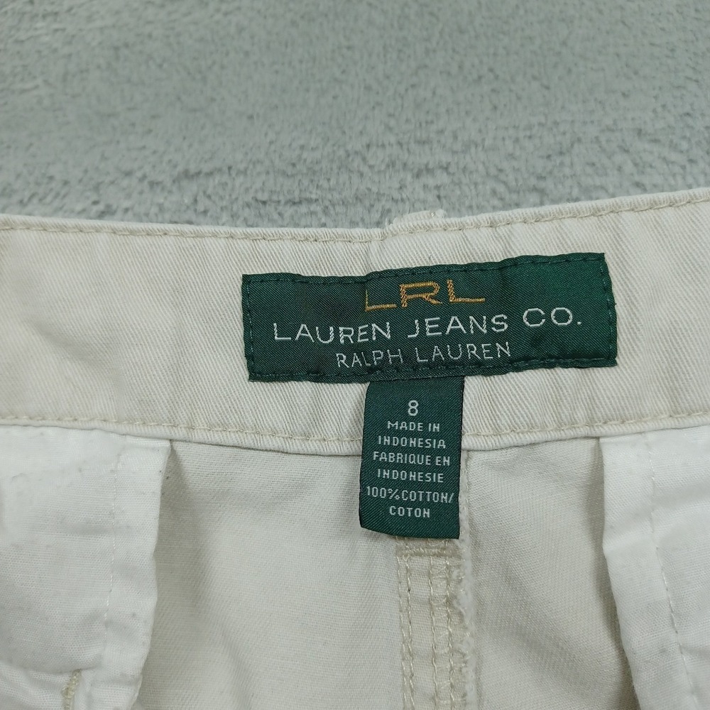 Lauren Ralph Lauren Shorts Womens 8 Beige Pockets Casual Preppy - Picture 3 of 6